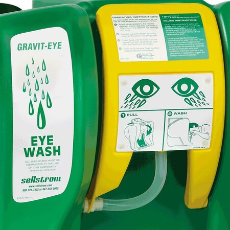 Sellstrom Gravit-Eye Portable Eyewash Station - Gravity Feed - 16 gal. Capacity S90320